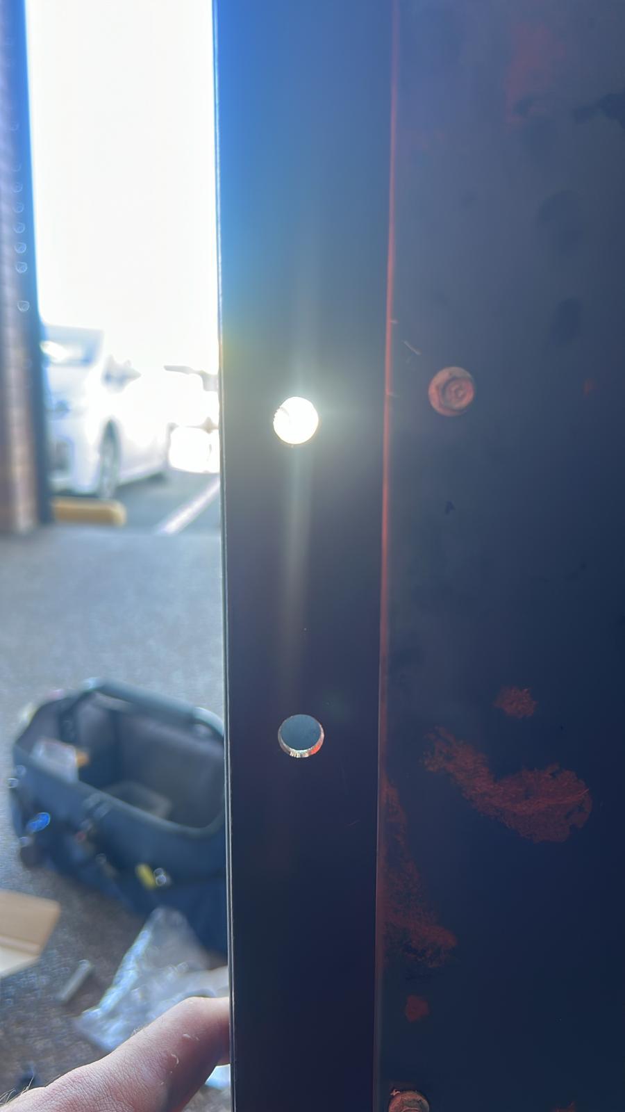 Door prepared for a smart lock in Botany Downs