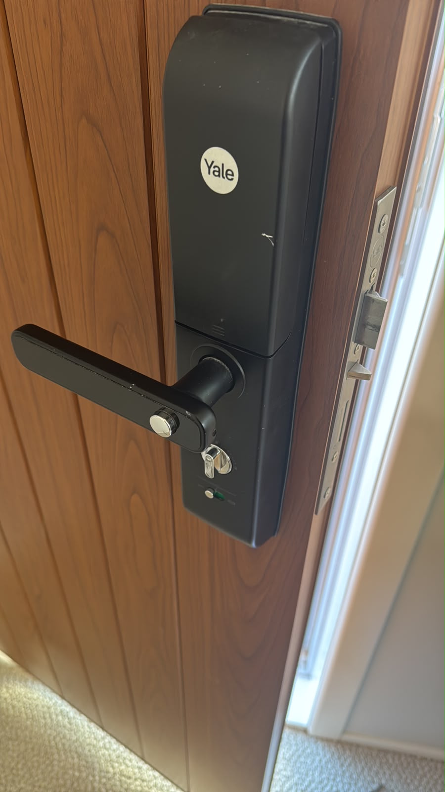 Yale smart lock fitted to a St Heliers front door