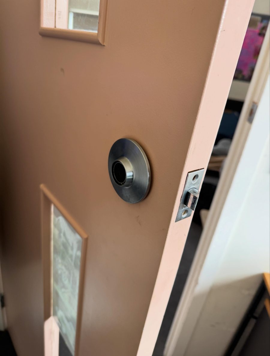 Broken commercial door handle replaced in Remuera